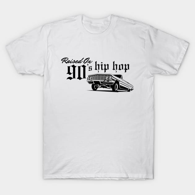 Raised on 90s hip hop T-Shirt by THINK. DESIGN. REPEAT.